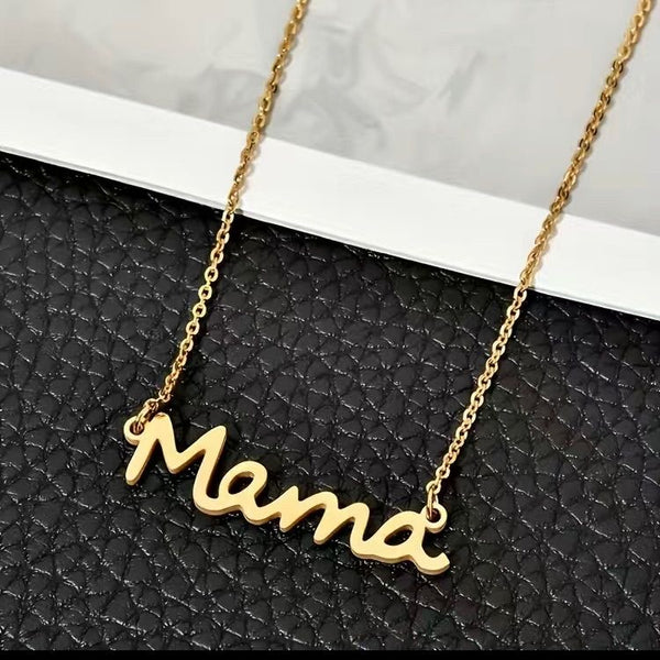 Mama Necklace & Bracelet – Stainless Steel Elegance ✨