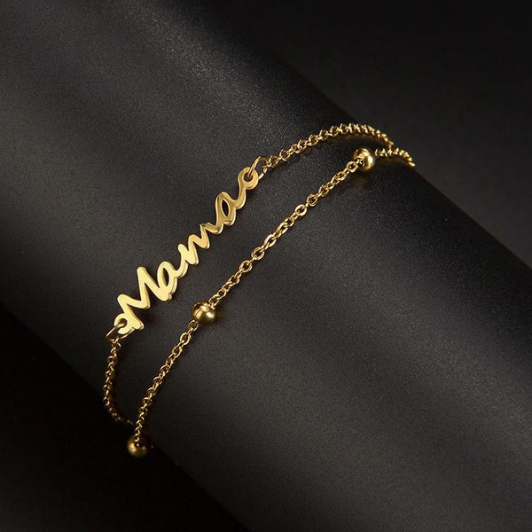 Mama Necklace & Bracelet – Stainless Steel Elegance ✨