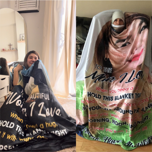 To the Woman I Love - Premium Message Fleece Blanket
