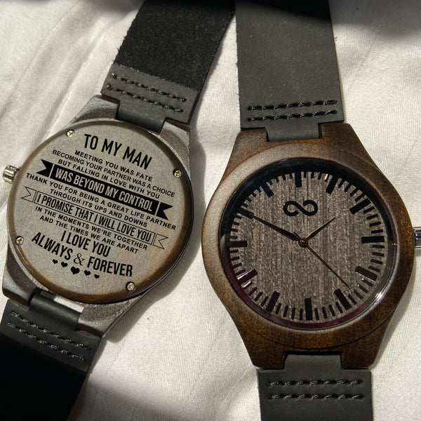 To My Man - IC01 Wood Watch