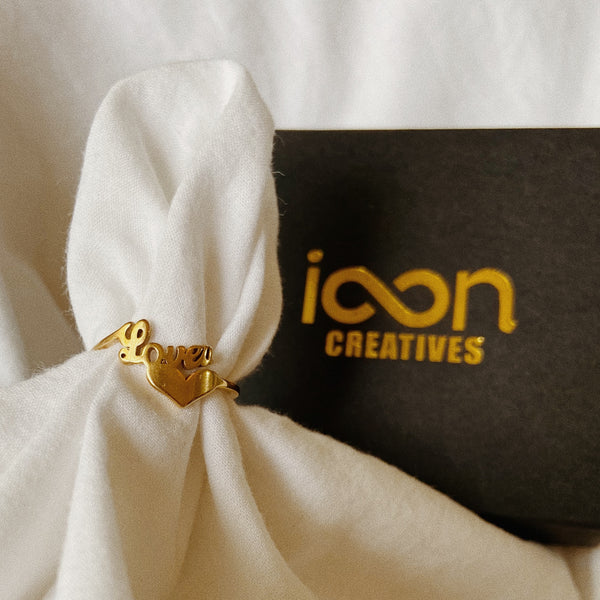 "Love U" Ring