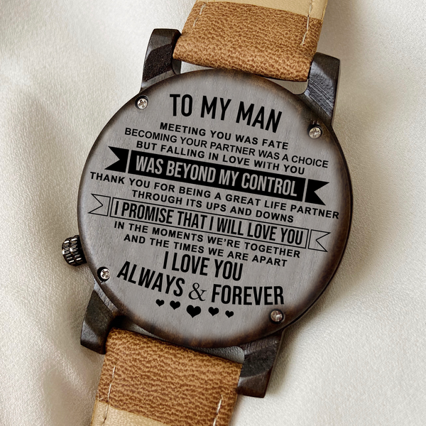 To My Man - IC01 Wood Watch