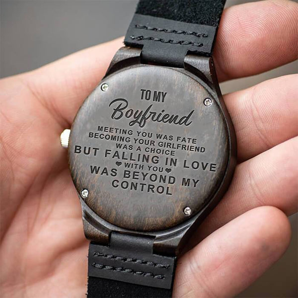 To My Boyfriend - IC01 Wood Watch