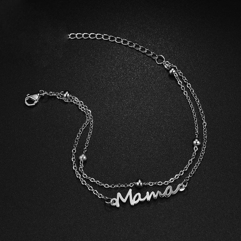Mama Necklace & Bracelet – Stainless Steel Elegance ✨