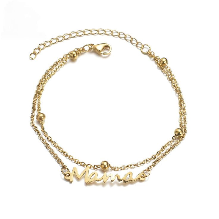 Mama Necklace & Bracelet – Stainless Steel Elegance ✨