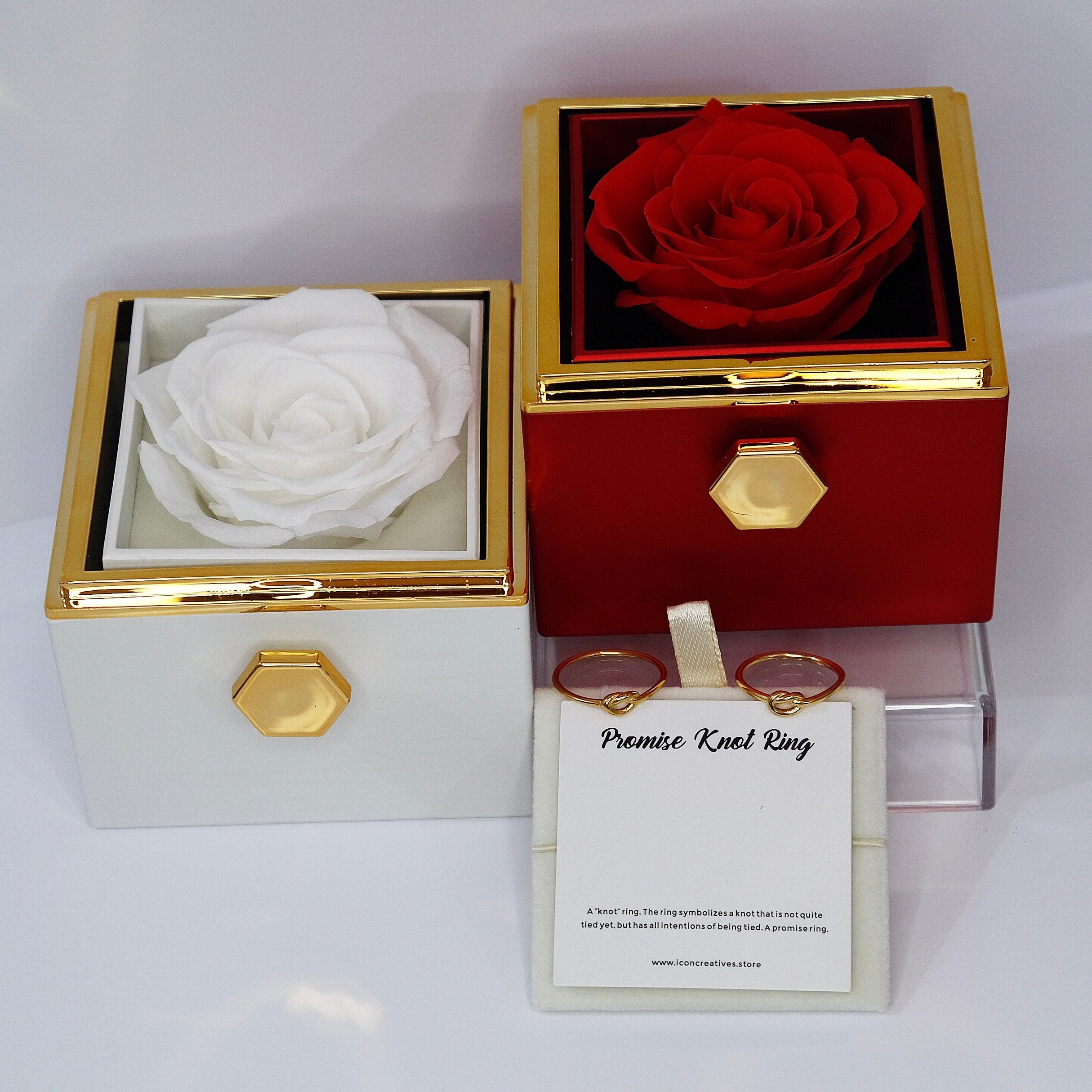 Preserved Flower Rose Twist-and-View Box 🌹