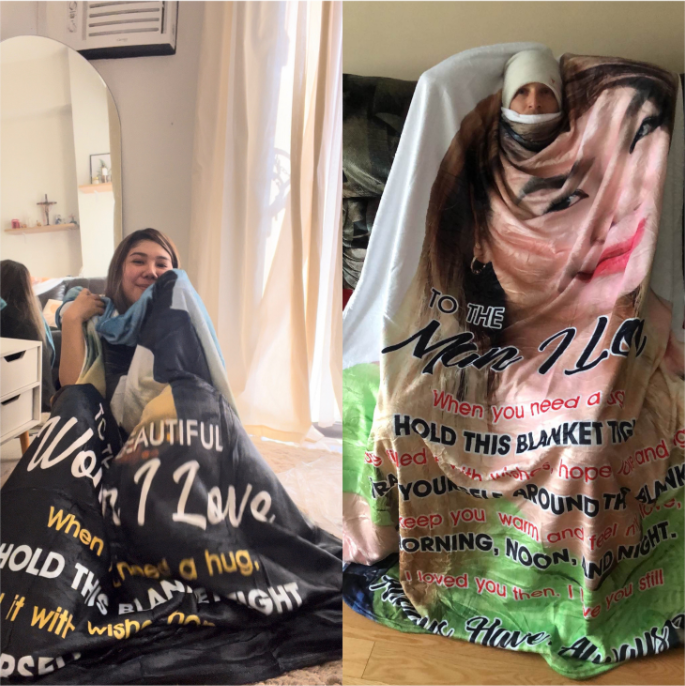 To the Woman I Love - Premium Message Fleece Blanket