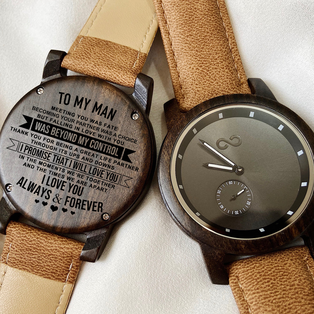 To My Man - IC01 Wood Watch