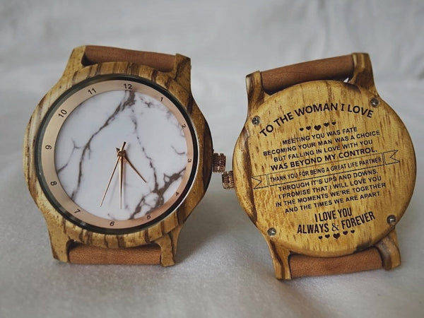To The Woman I Love - IC01 Wood Watch