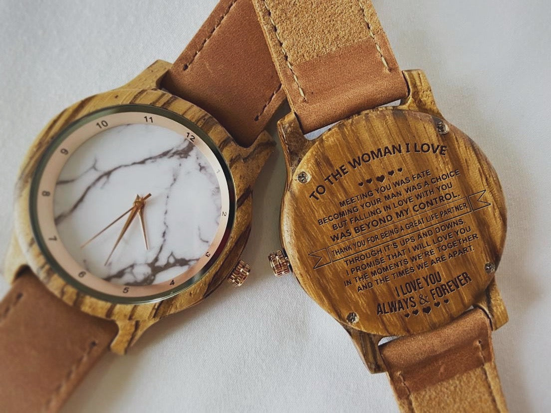 To The Woman I Love - IC01 Wood Watch
