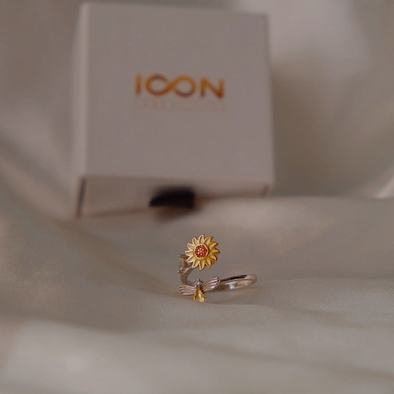 925 Sterling Silver Sunflower Ring 🌻