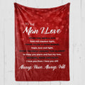 To the Man I Love - Premium Message Fleece Blanket