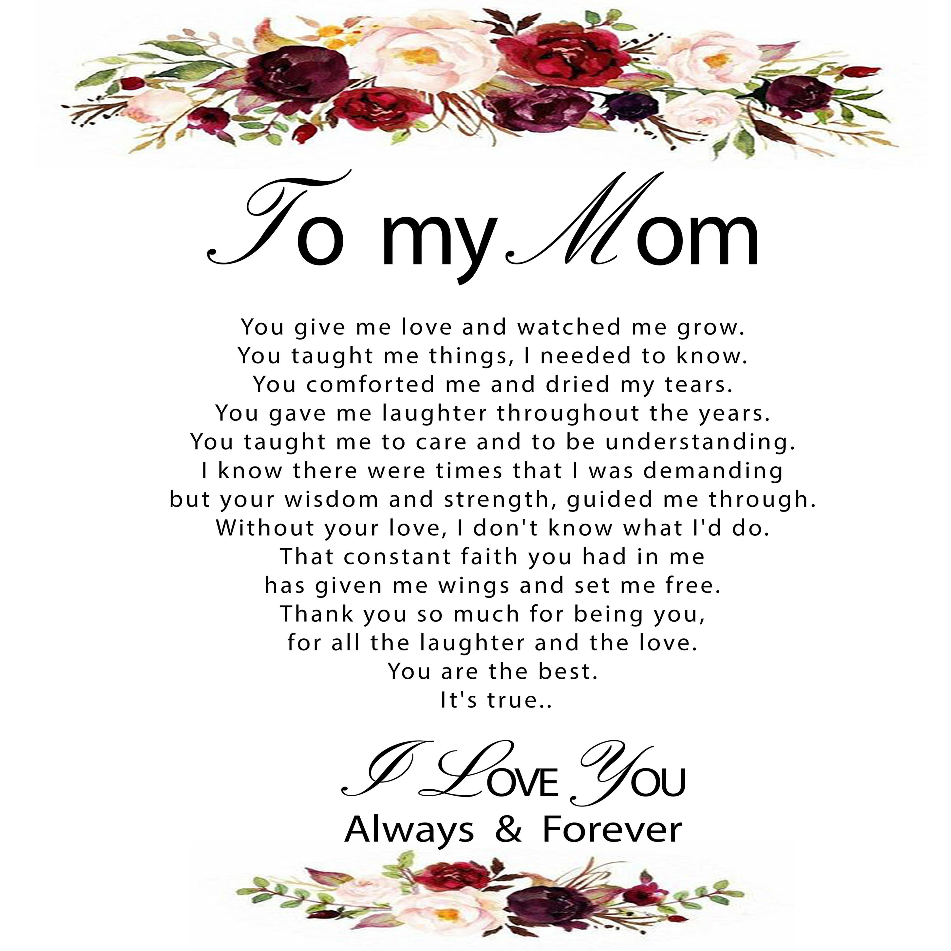 To My Mom 100 Languages "I Love You" Necklace ™️