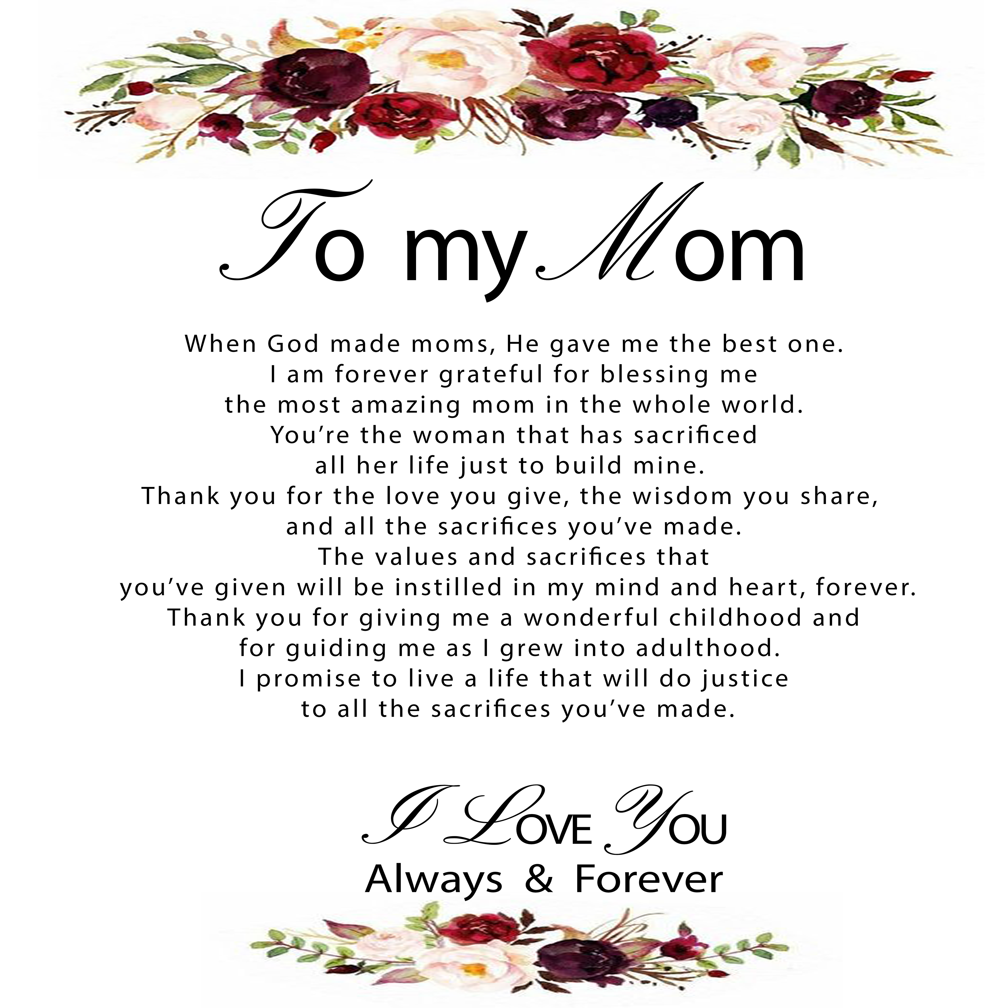 To My Mom 100 Languages "I Love You" Necklace ™️